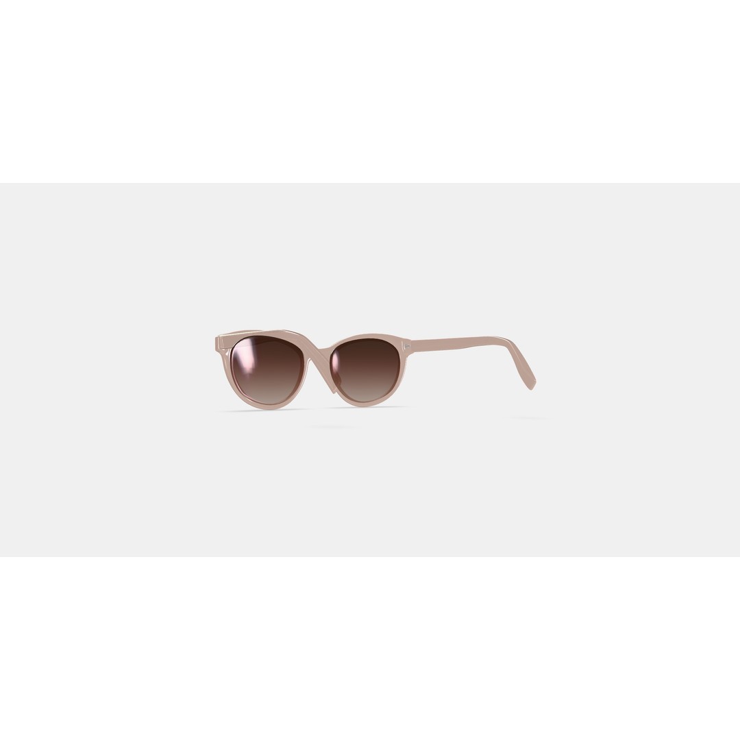 Raina Sunglasses 3D Model – Elderflower Crystal PBR Asset, FBX/OBJ