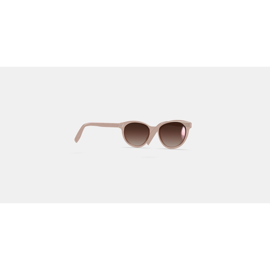Raina Sunglasses 3D Model – Elderflower Crystal PBR Asset, FBX/OBJ - View 6