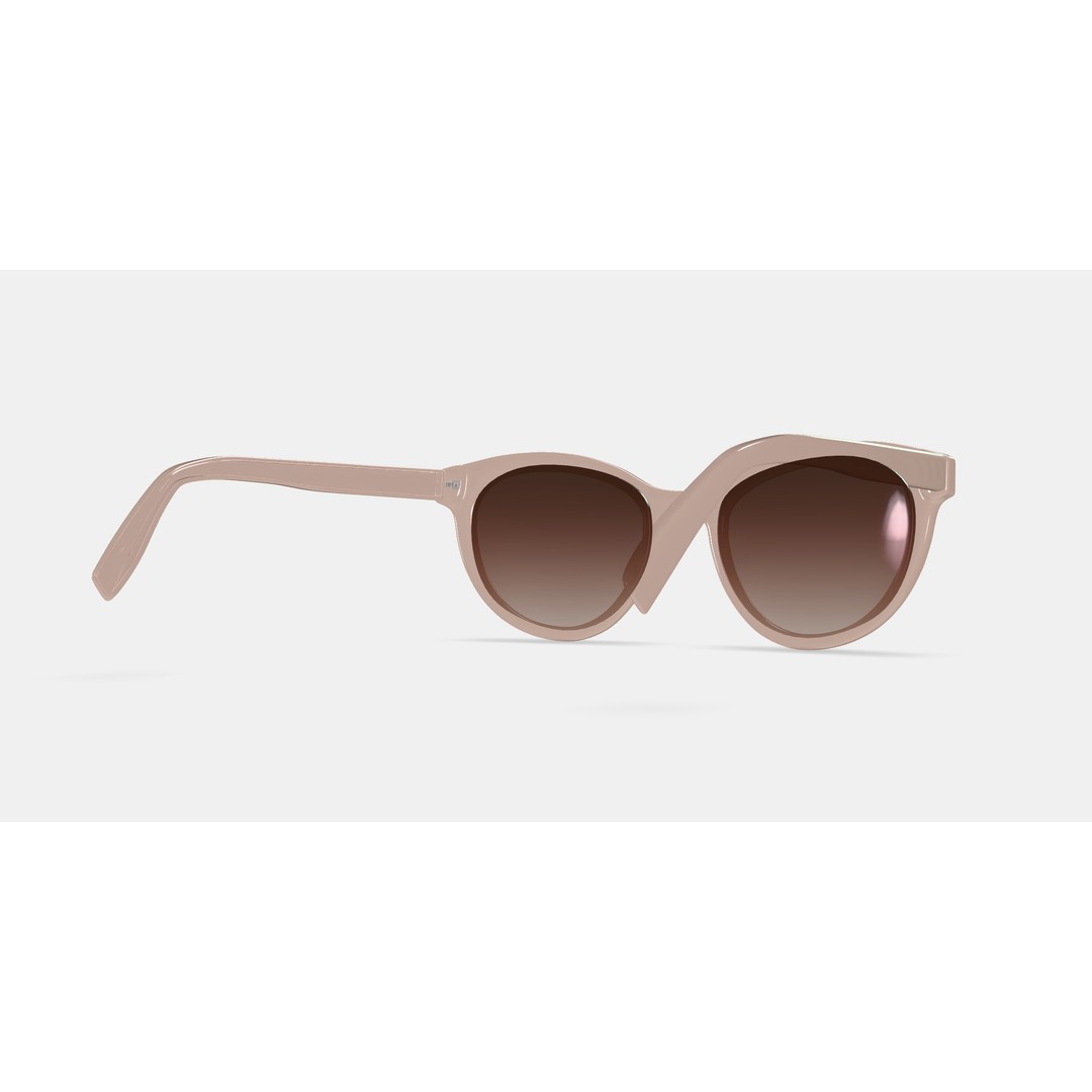Raina Sunglasses 3D Model – Elderflower Crystal PBR Asset, FBX/OBJ - View 7
