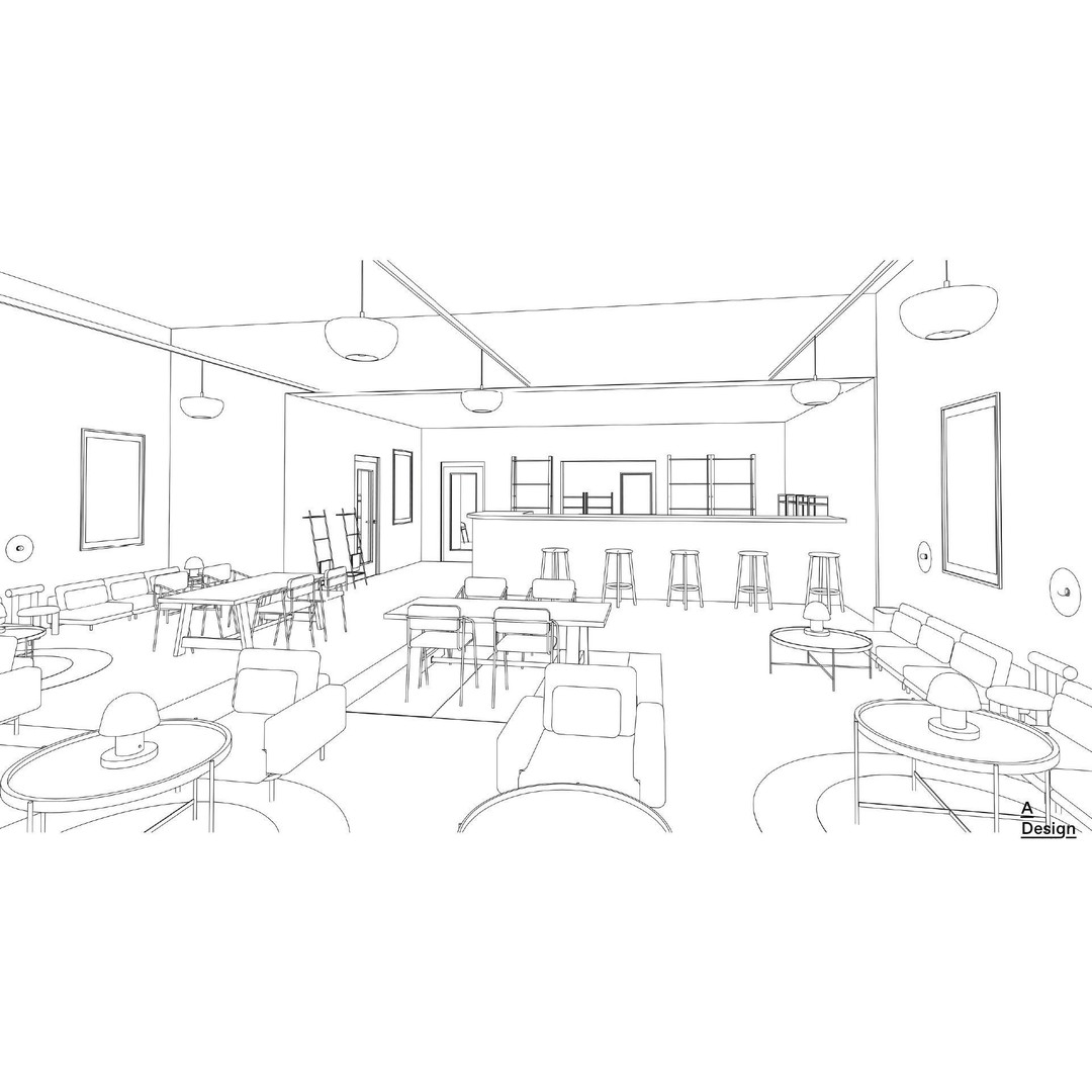 Bar 3D Model – Parametric Revit Asset with Textures - View 12