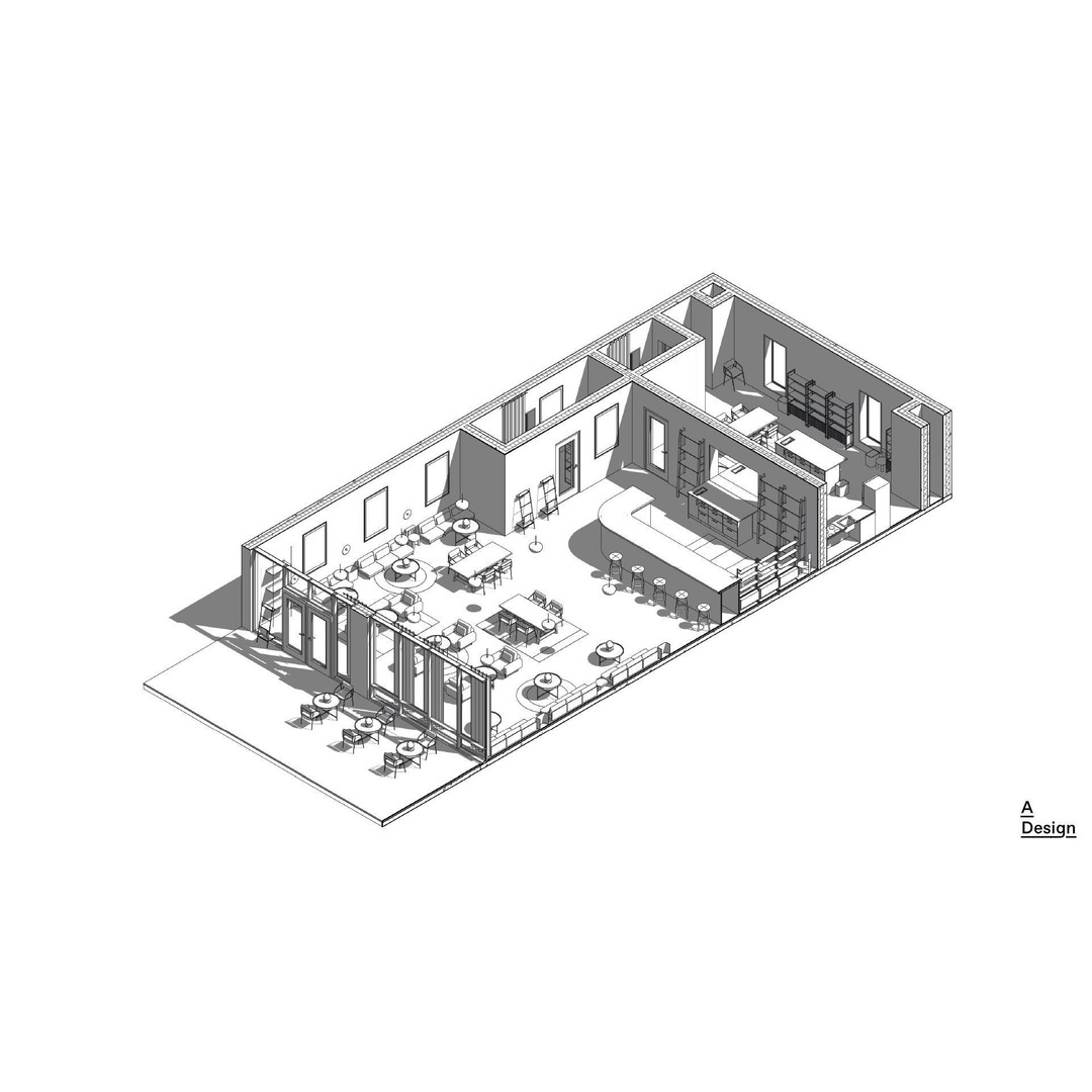 Bar 3D Model – Parametric Revit Asset with Textures - View 13