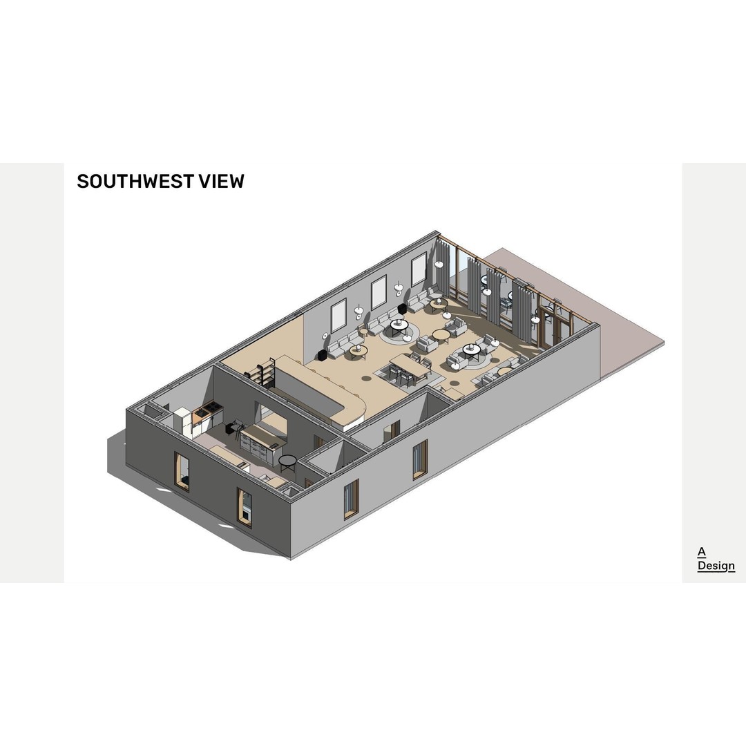 Bar 3D Model – Parametric Revit Asset with Textures - View 5