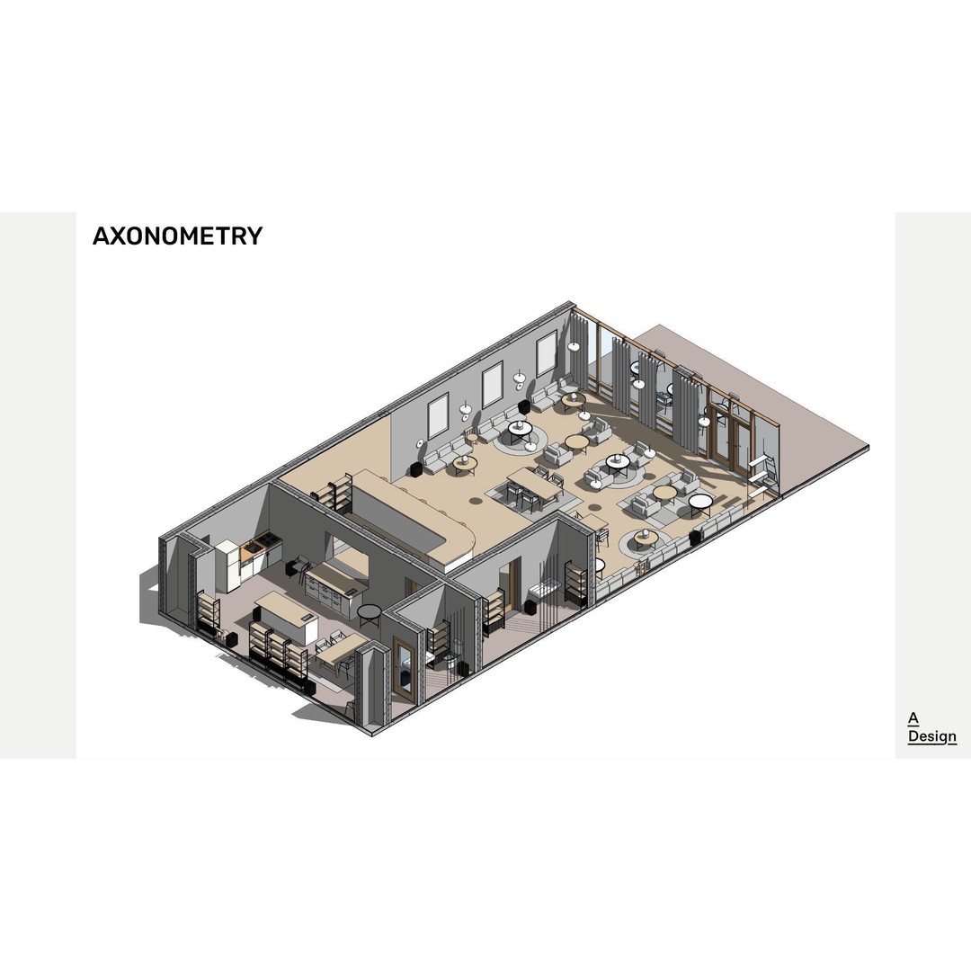 Bar 3D Model – Parametric Revit Asset with Textures - View 7