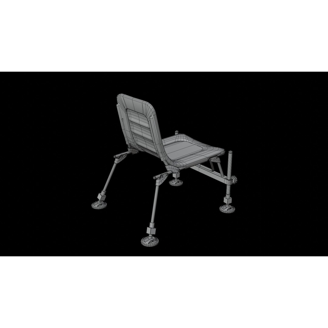 Feeder Chair 3D Model – Low Poly Outdoor Furniture, FBX, OBJ