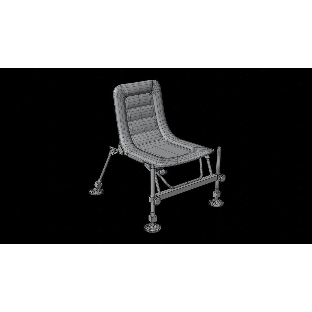 Feeder Chair 3D Model – Low Poly Outdoor Furniture, FBX, OBJ - View 16