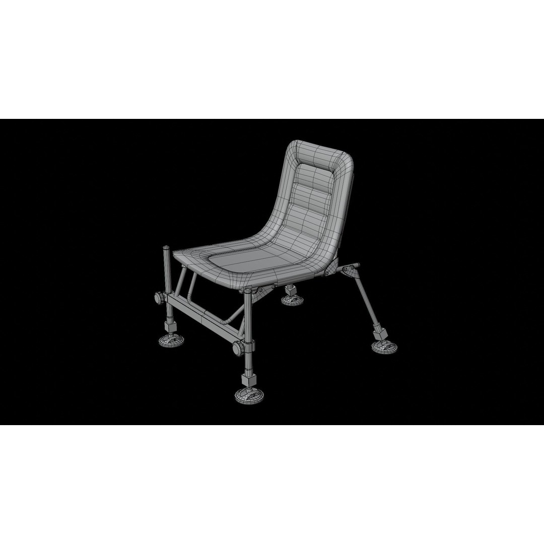 Feeder Chair 3D Model – Low Poly Outdoor Furniture, FBX, OBJ - View 17