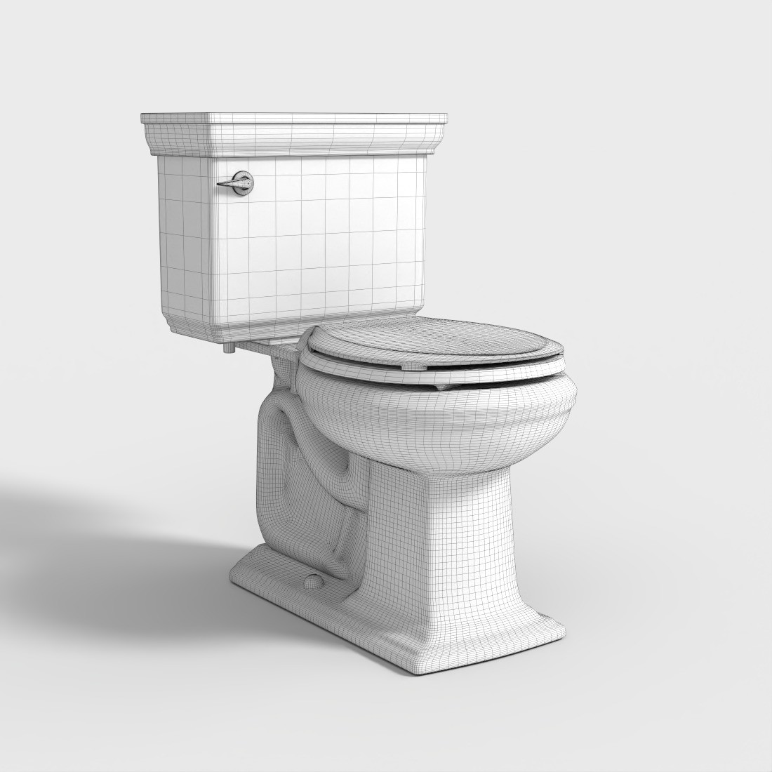 KOHLER Toilet - Low-Poly Game-Ready 3D Model