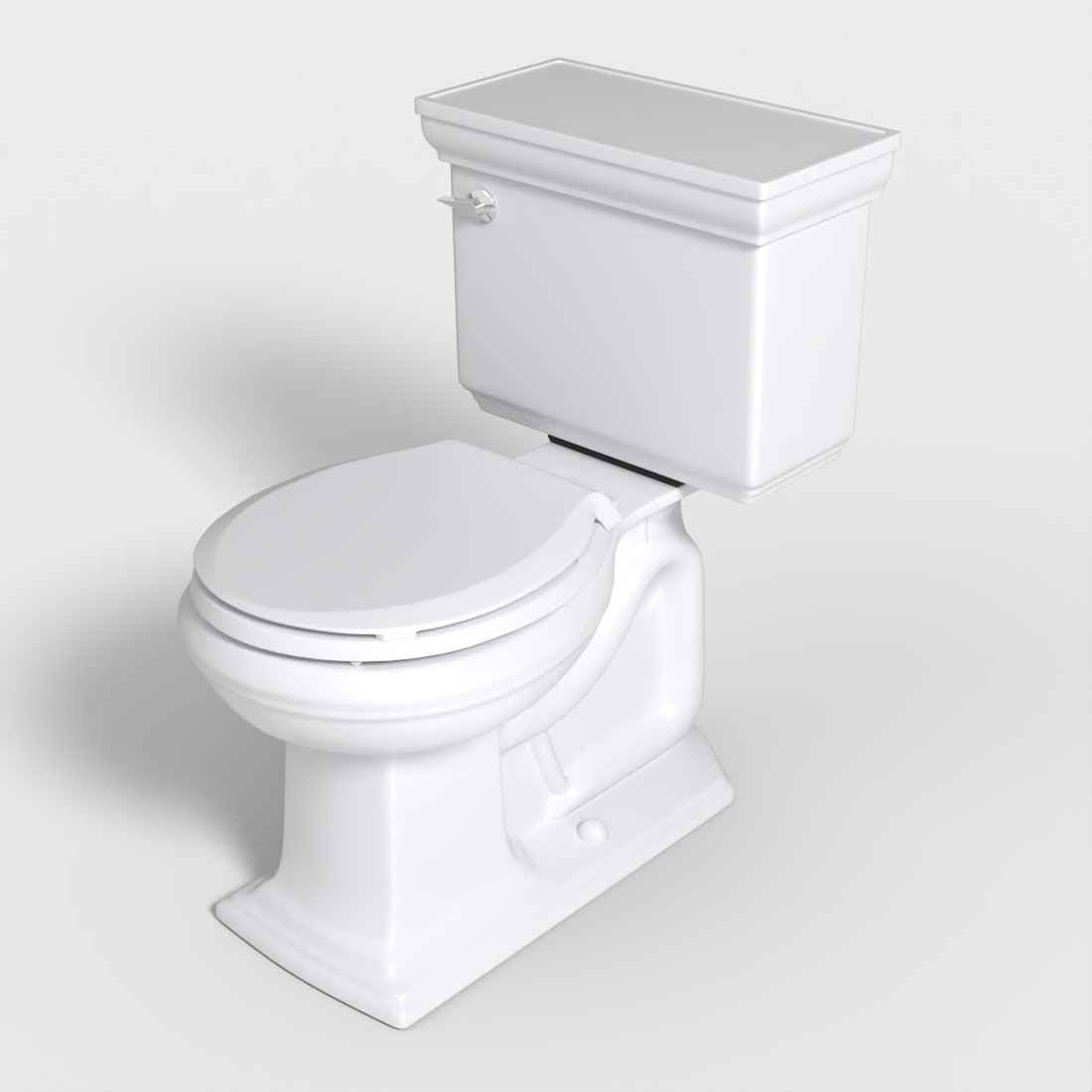 KOHLER Toilet - Low-Poly Game-Ready 3D Model - View 6