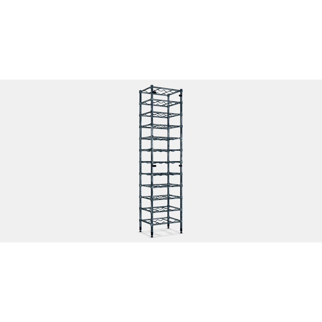 OMAR Bottle Shelf 3D Model – Modern Storage Organizer, FBX
