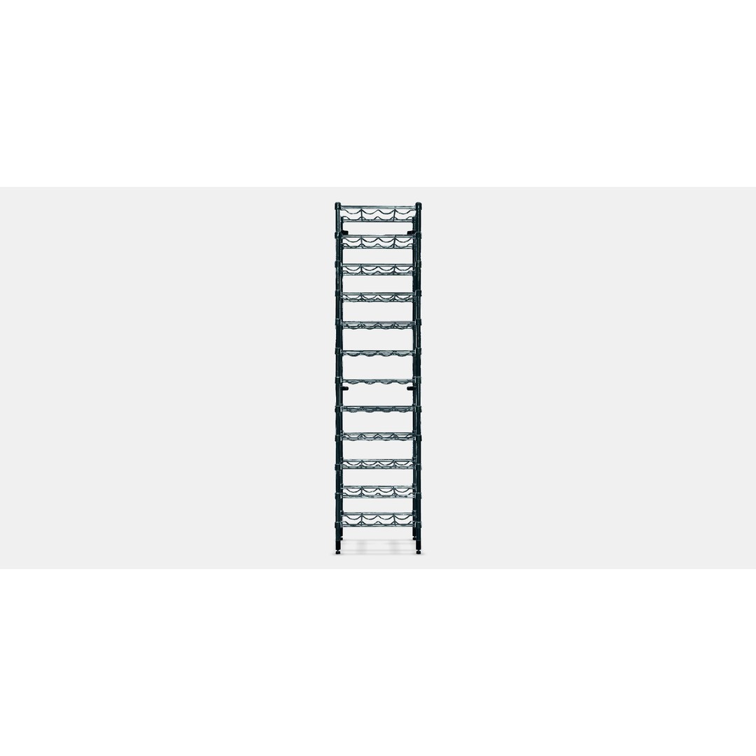 OMAR Bottle Shelf 3D Model – Modern Storage Organizer, FBX - View 10