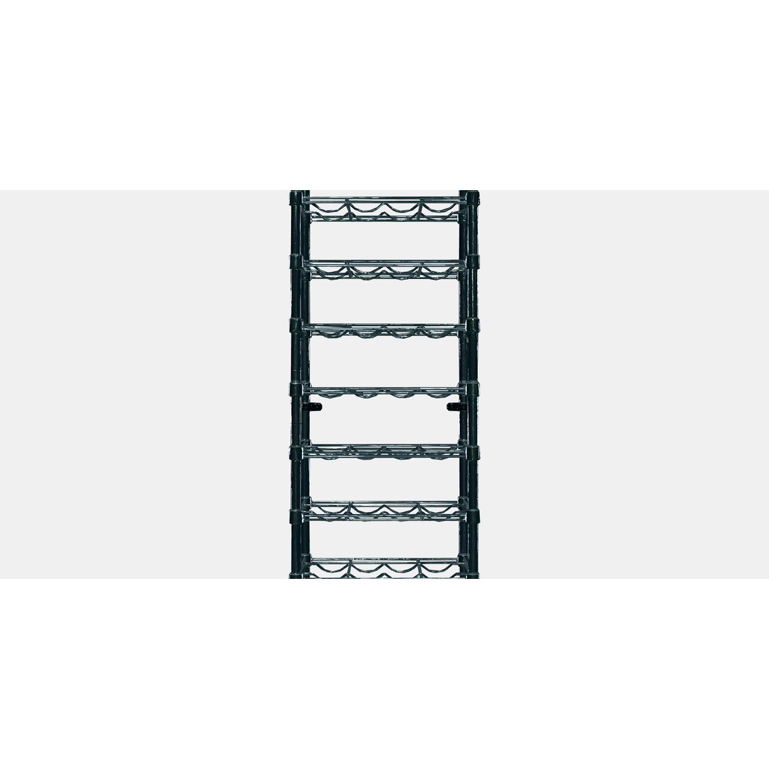 OMAR Bottle Shelf 3D Model – Modern Storage Organizer, FBX - View 11