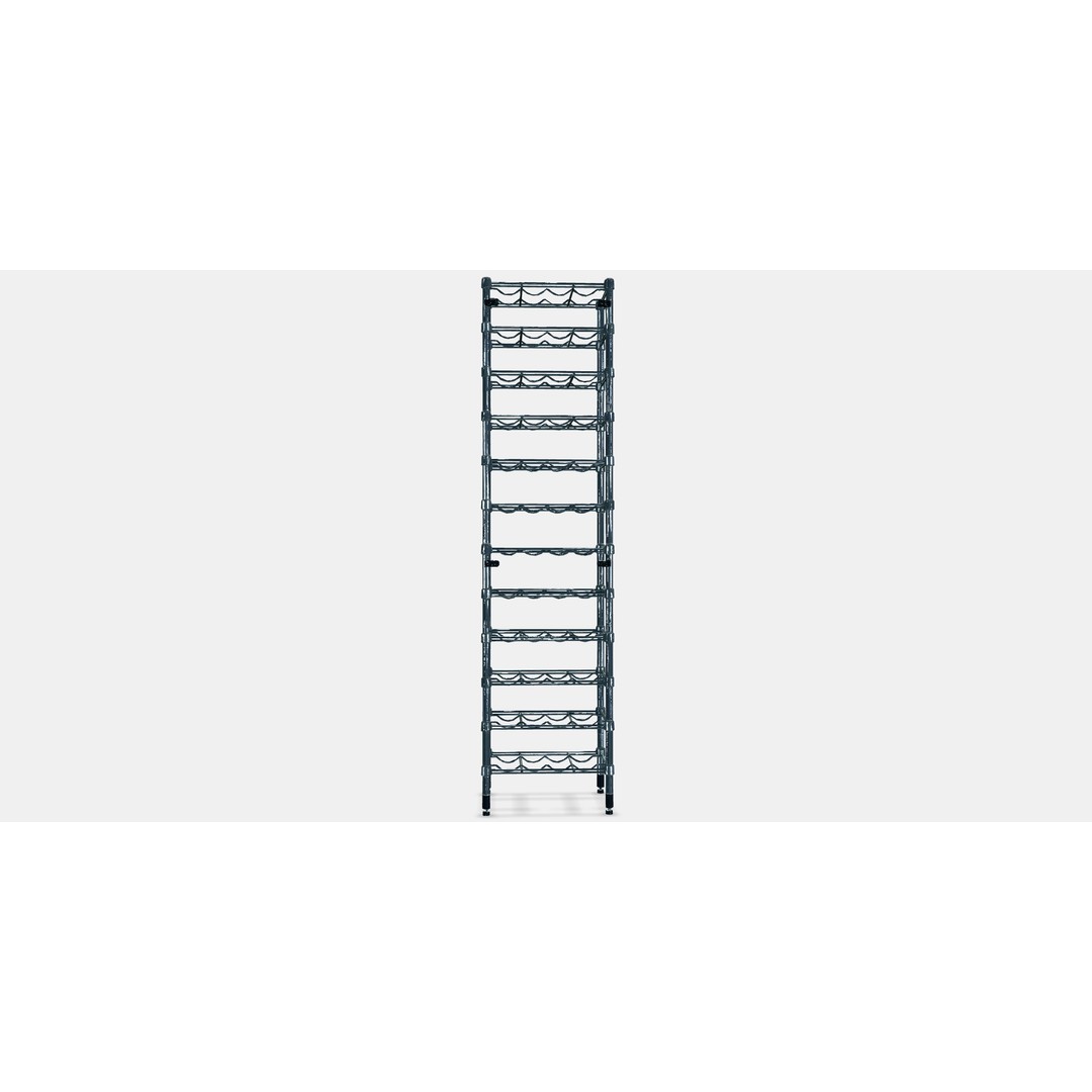OMAR Bottle Shelf 3D Model – Modern Storage Organizer, FBX - View 13