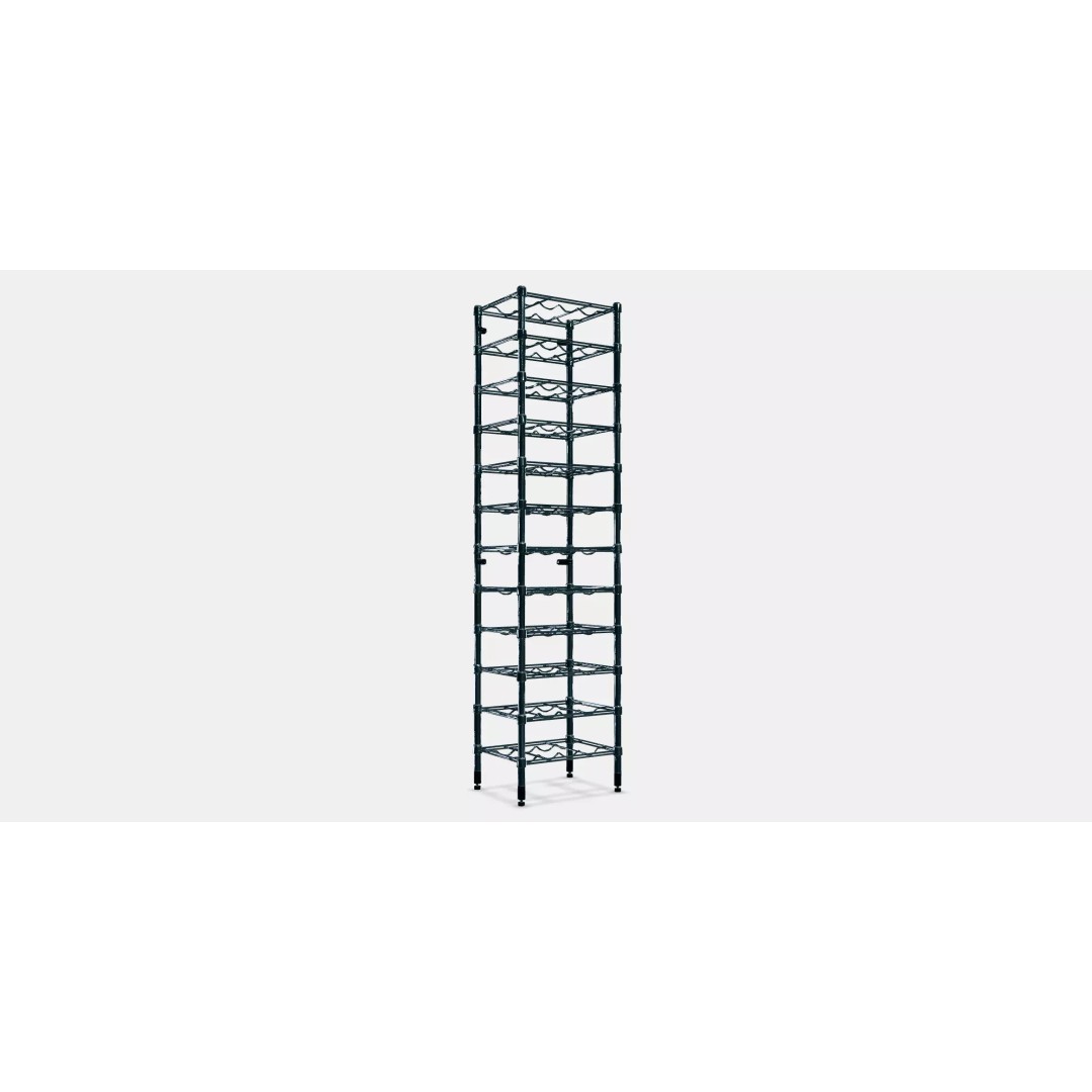 OMAR Bottle Shelf 3D Model – Modern Storage Organizer, FBX - View 2