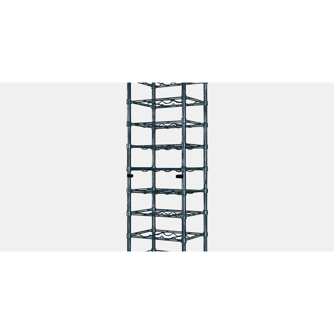 OMAR Bottle Shelf 3D Model – Modern Storage Organizer, FBX - View 5