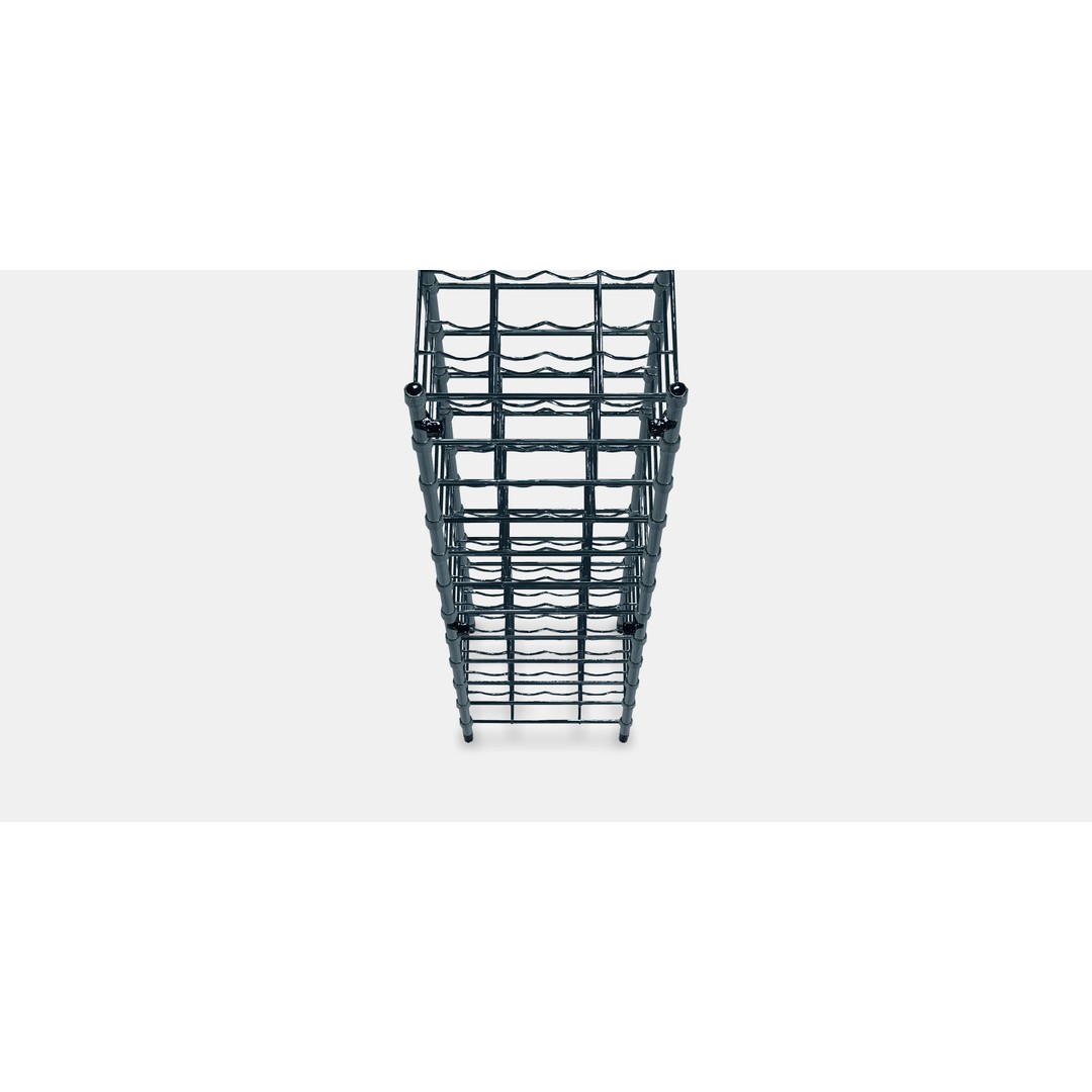 OMAR Bottle Shelf 3D Model – Modern Storage Organizer, FBX - View 8