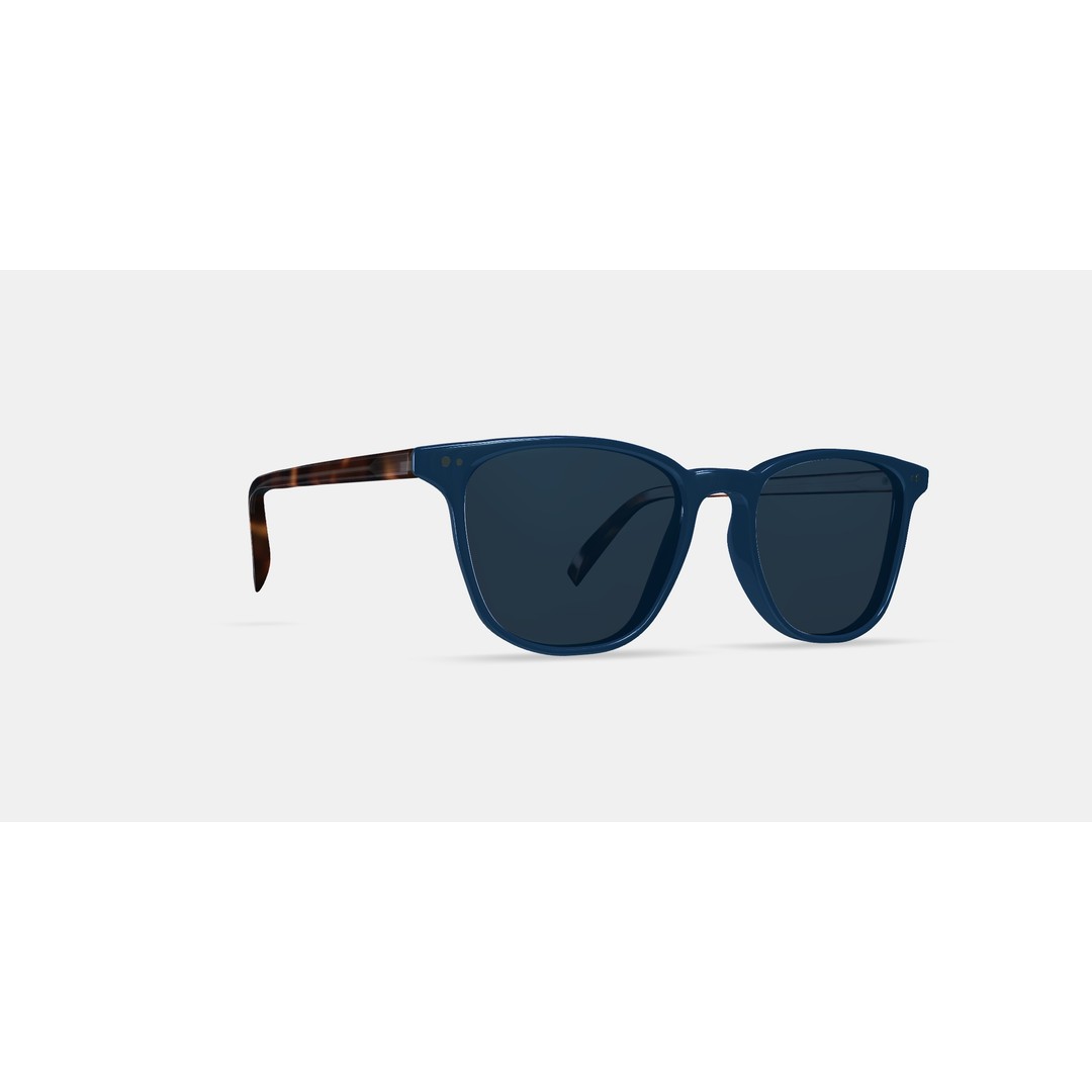 Dawson Sunglasses 3D Model – Azure Crystal & Oak Barrel, PBR - View 10