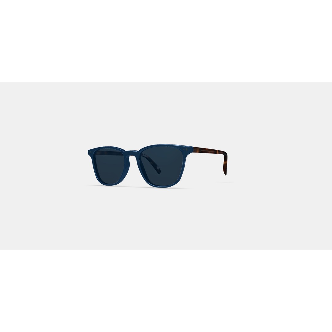 Dawson Sunglasses 3D Model – Azure Crystal & Oak Barrel, PBR - View 13