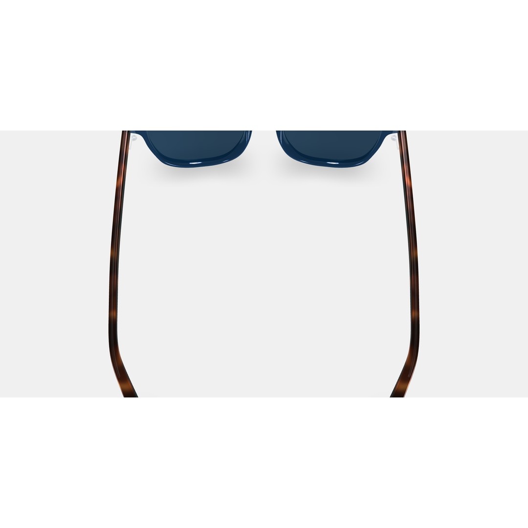Dawson Sunglasses 3D Model – Azure Crystal & Oak Barrel, PBR - View 4