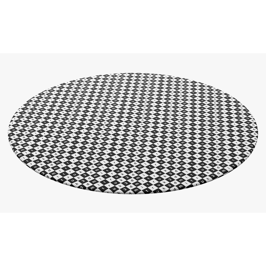 Benuta Dave Round Fur Rug 3D Model – Shaggy Textile, PBR Textures