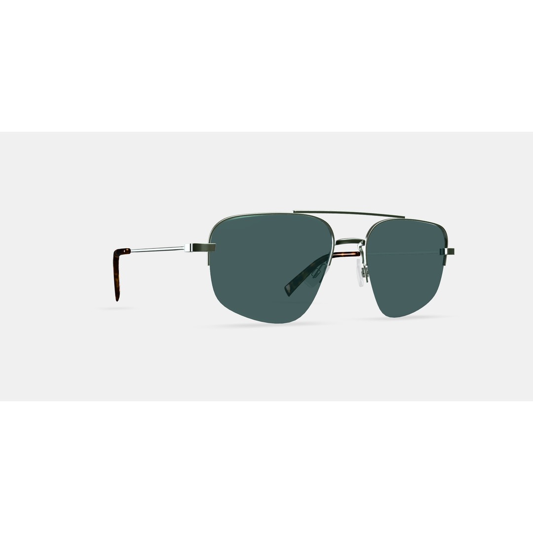 Julio Sunglasses 3D Model – Polished Silver Fashion Asset, PBR - View 10