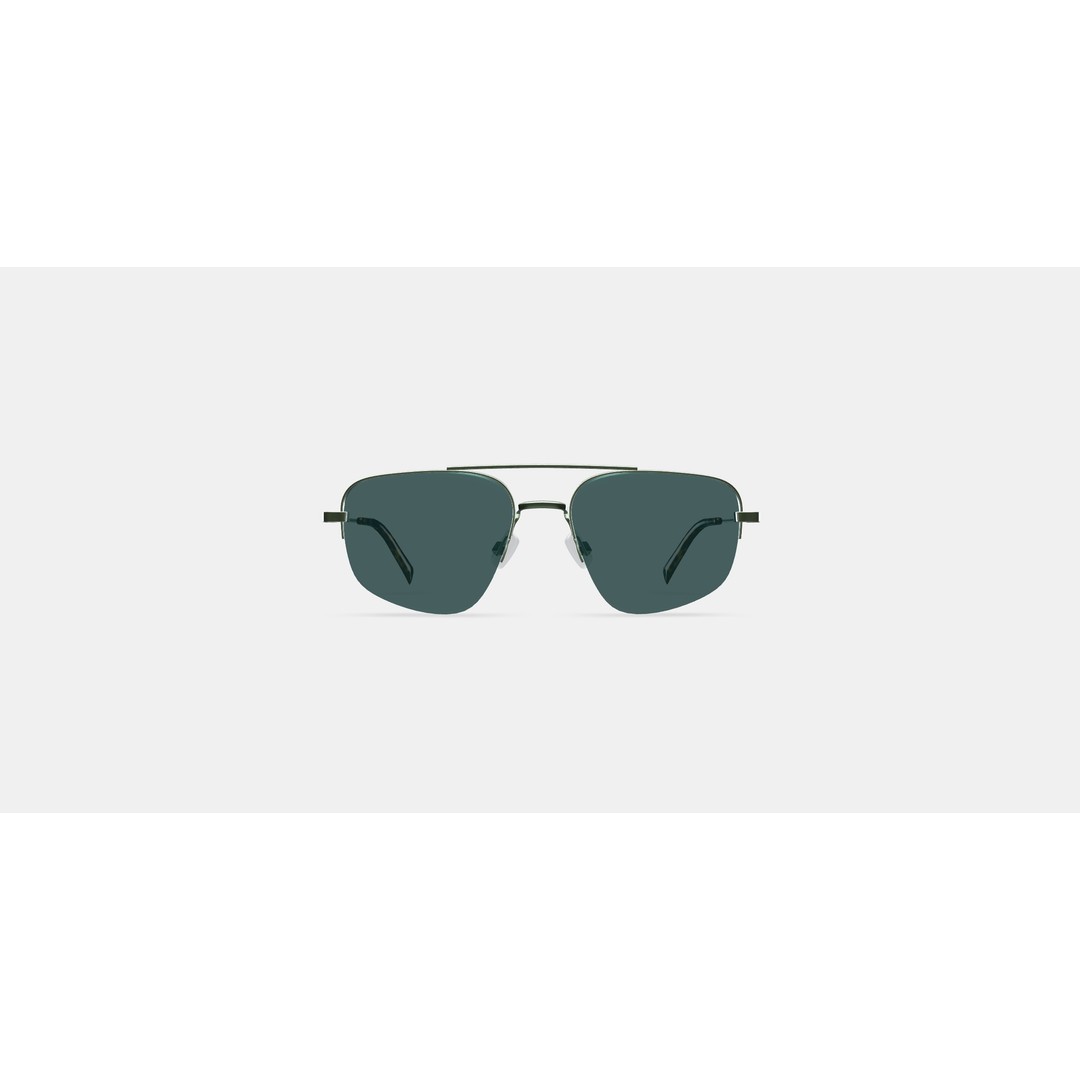 Julio Sunglasses 3D Model – Polished Silver Fashion Asset, PBR - View 11