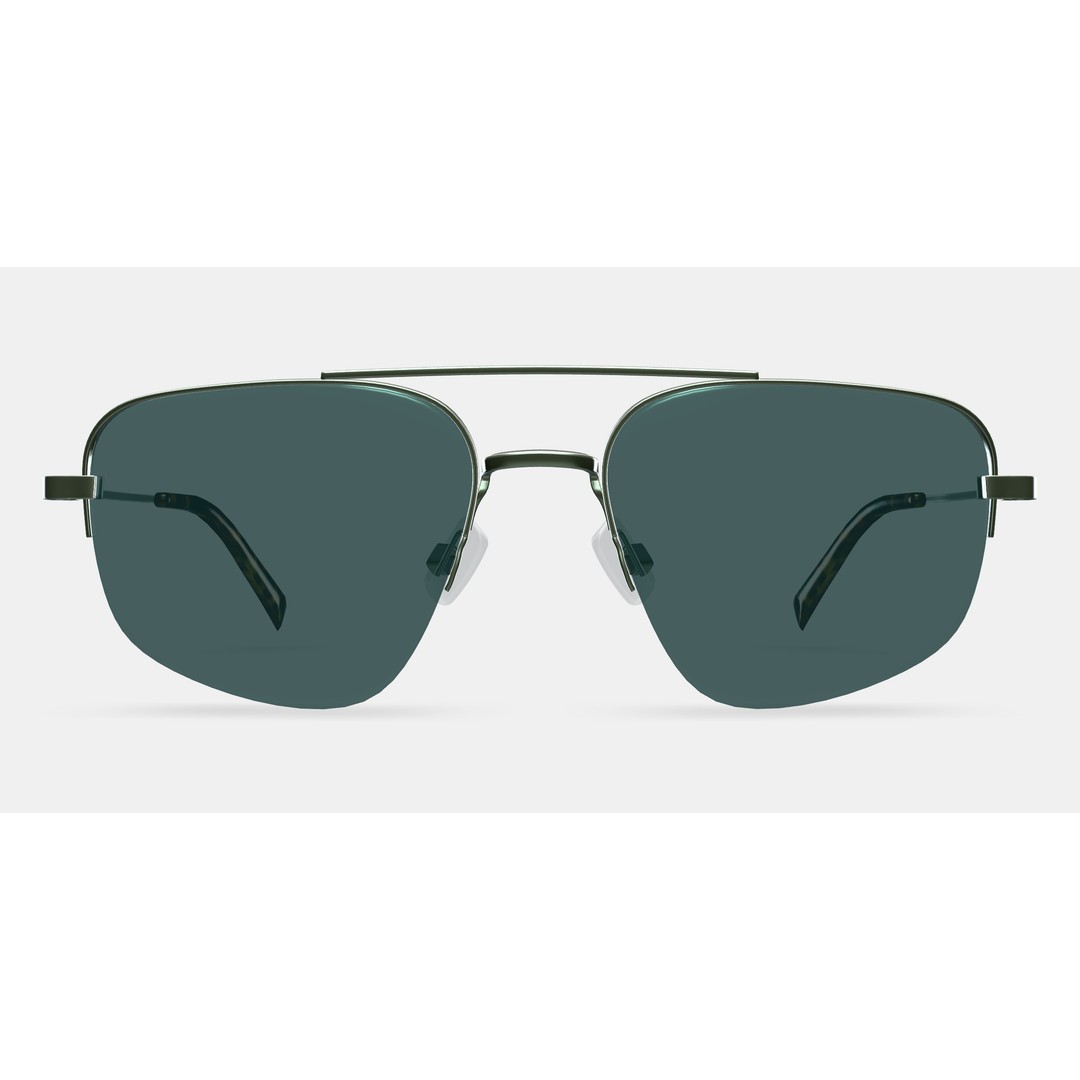 Julio Sunglasses 3D Model – Polished Silver Fashion Asset, PBR - View 12