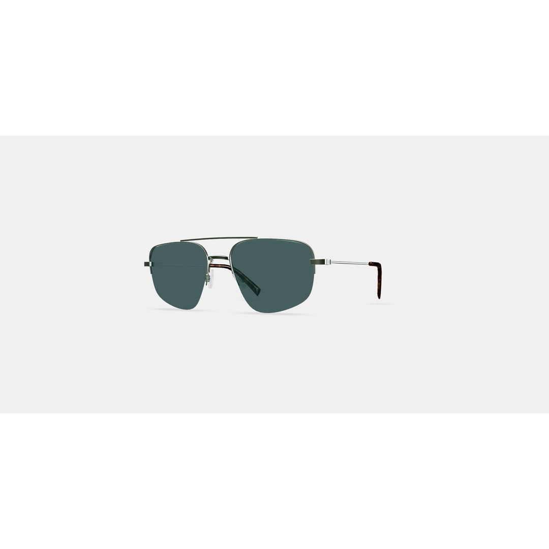 Julio Sunglasses 3D Model – Polished Silver Fashion Asset, PBR - View 13