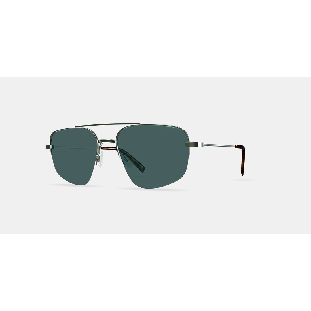 Julio Sunglasses 3D Model – Polished Silver Fashion Asset, PBR - View 14