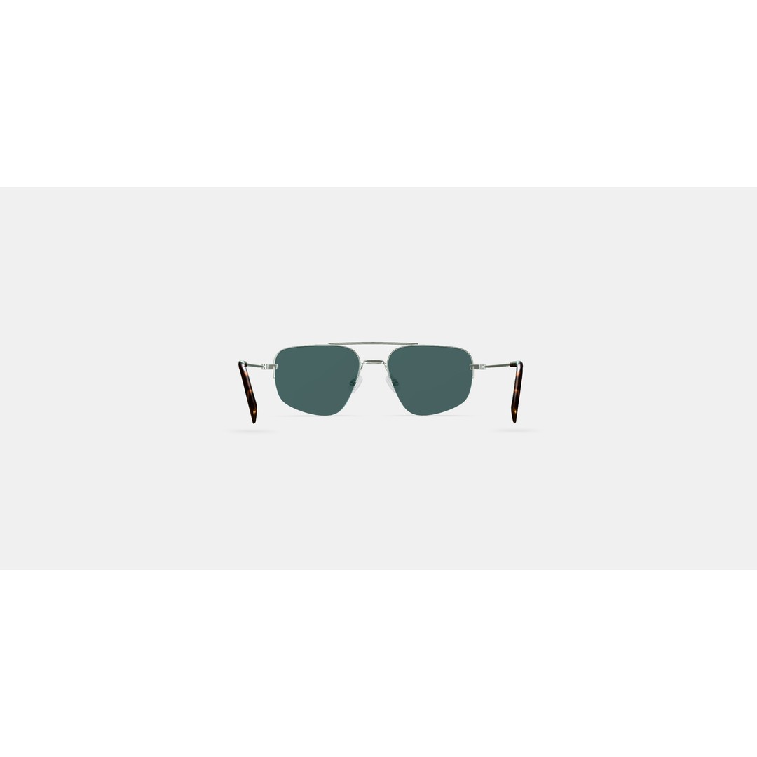 Julio Sunglasses 3D Model – Polished Silver Fashion Asset, PBR - View 15