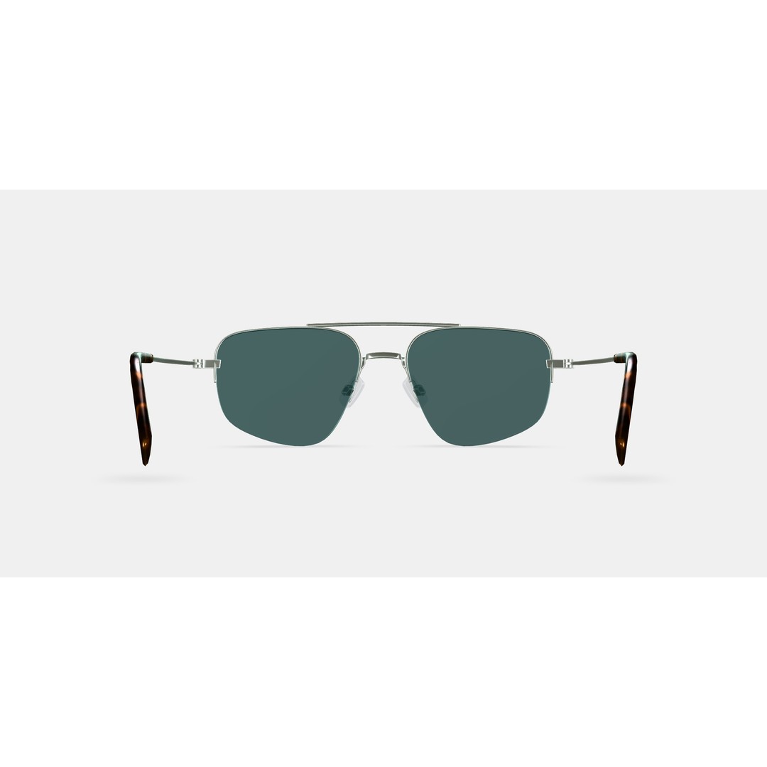 Julio Sunglasses 3D Model – Polished Silver Fashion Asset, PBR - View 16