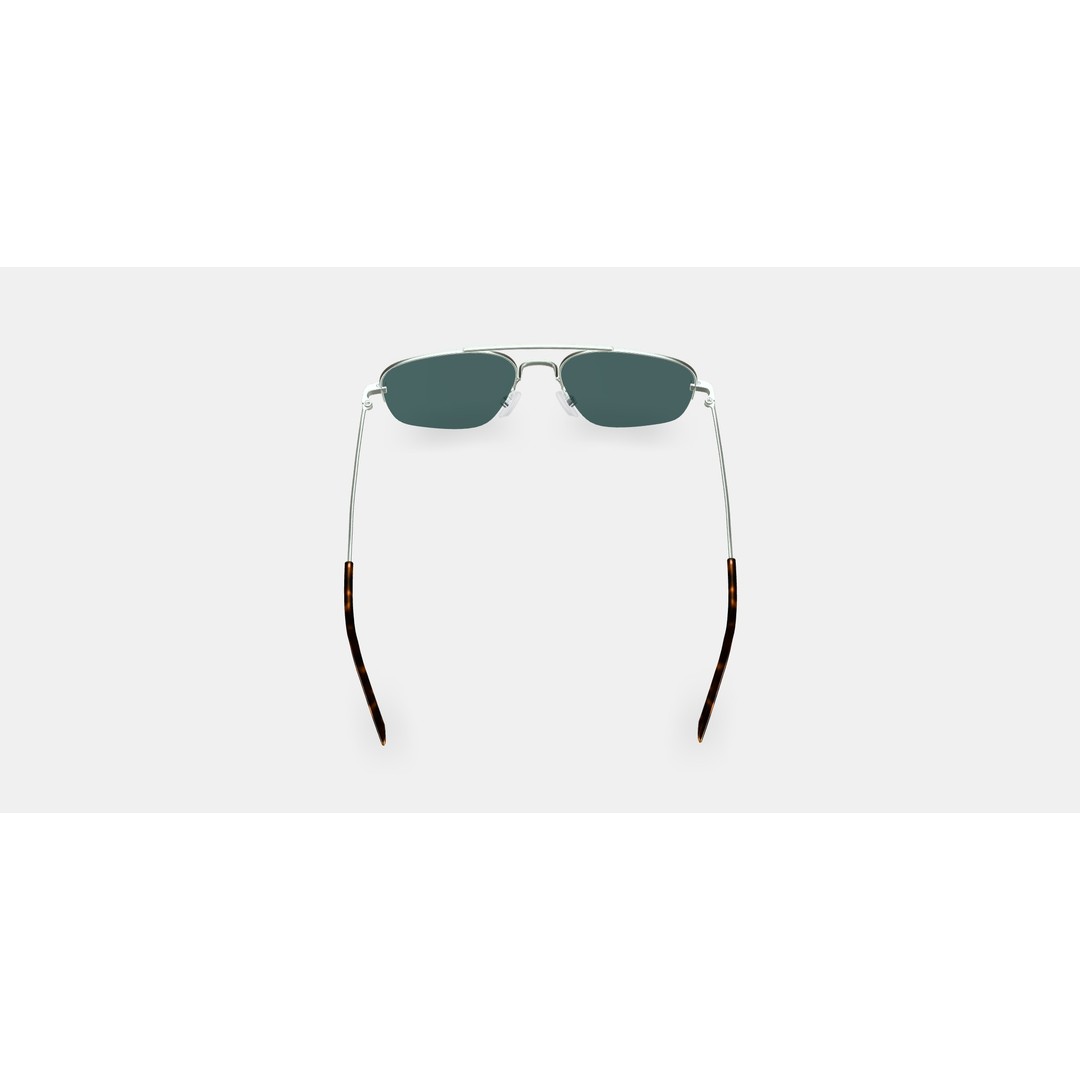 Julio Sunglasses 3D Model – Polished Silver Fashion Asset, PBR - View 4