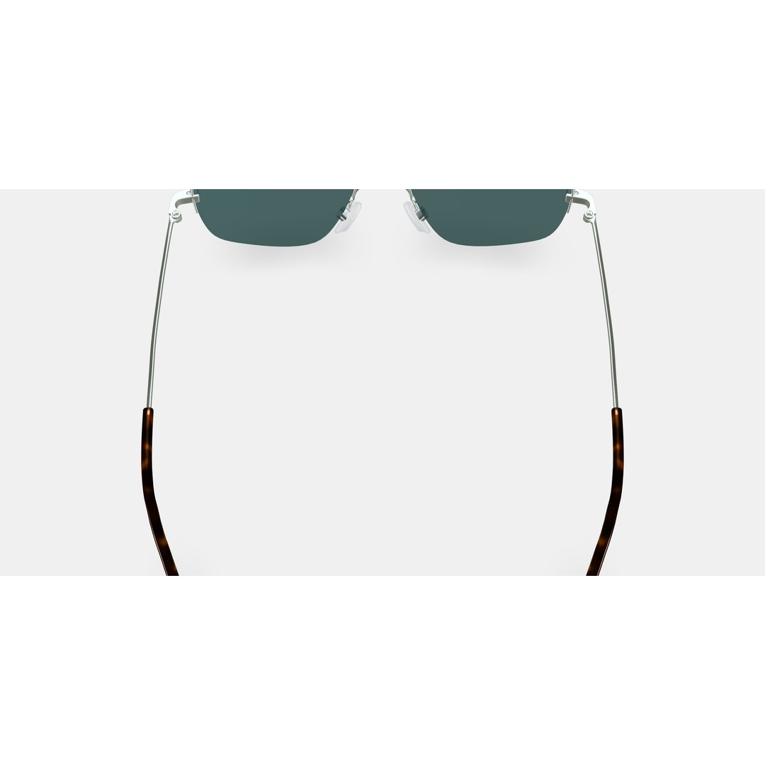 Julio Sunglasses 3D Model – Polished Silver Fashion Asset, PBR - View 5