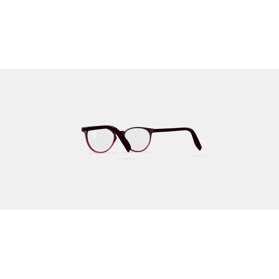 Blakeley Eyeglasses 3D Model – Oxblood Fade PBR Textured, FBX, OBJ