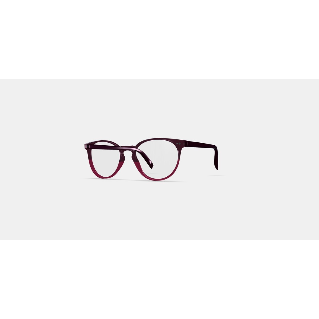 Blakeley Eyeglasses 3D Model – Oxblood Fade PBR Textured, FBX, OBJ - View 12