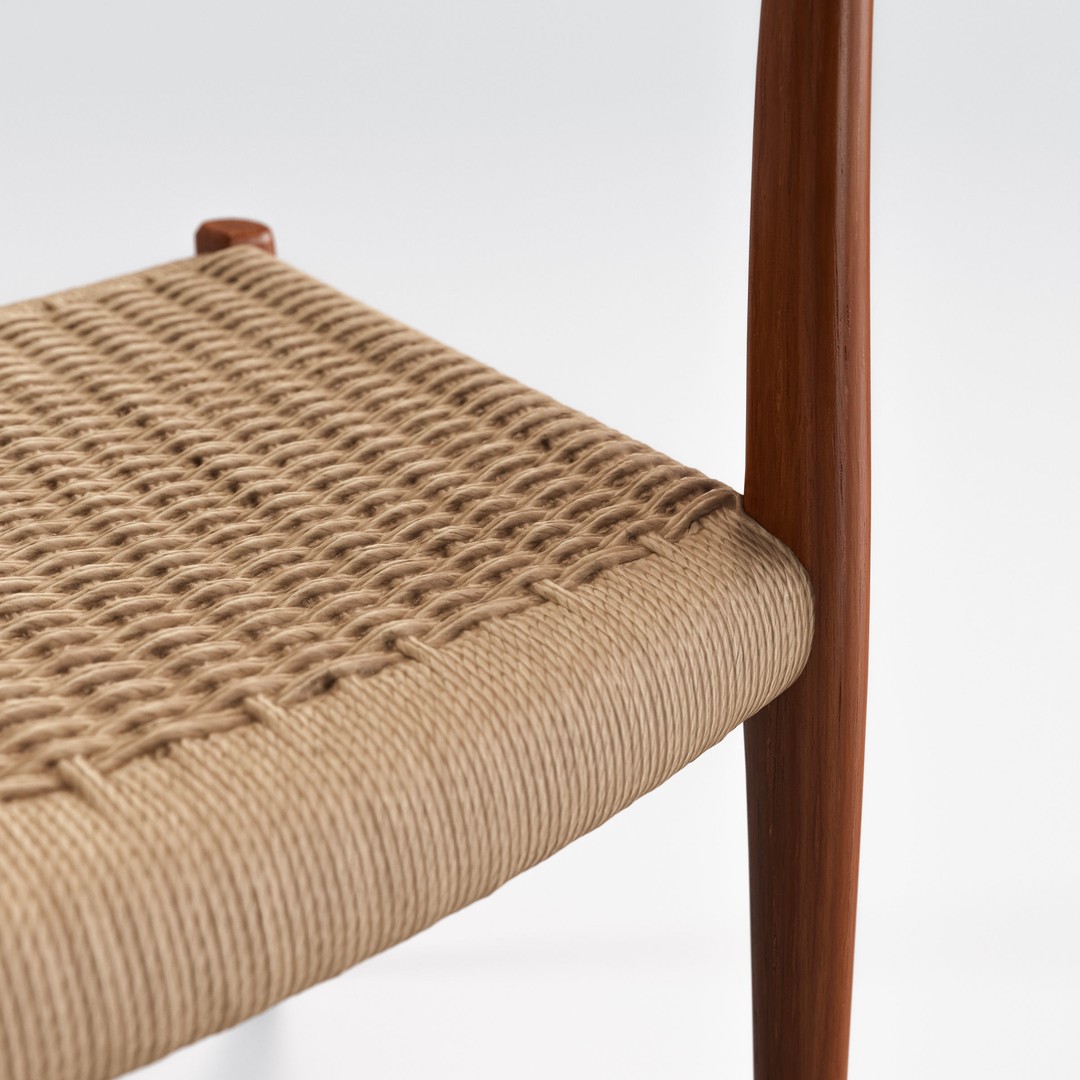 Niels Moller Model 77 Dining Chair 3D Model – Low Poly Teakwood Design, FBX, OBJ - View 11