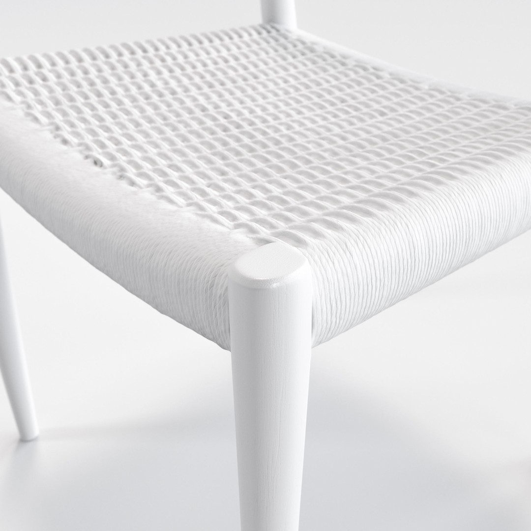 Niels Moller Model 77 Dining Chair 3D Model – Low Poly Teakwood Design, FBX, OBJ - View 29