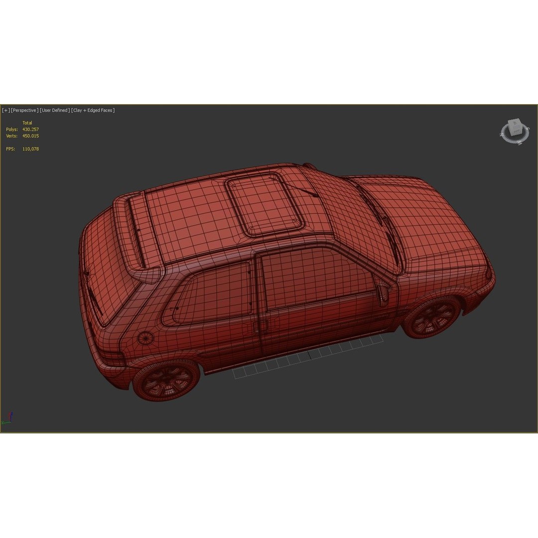 Citroen Saxo VTS 3D Model – High Poly Game Asset, FBX, OBJ
