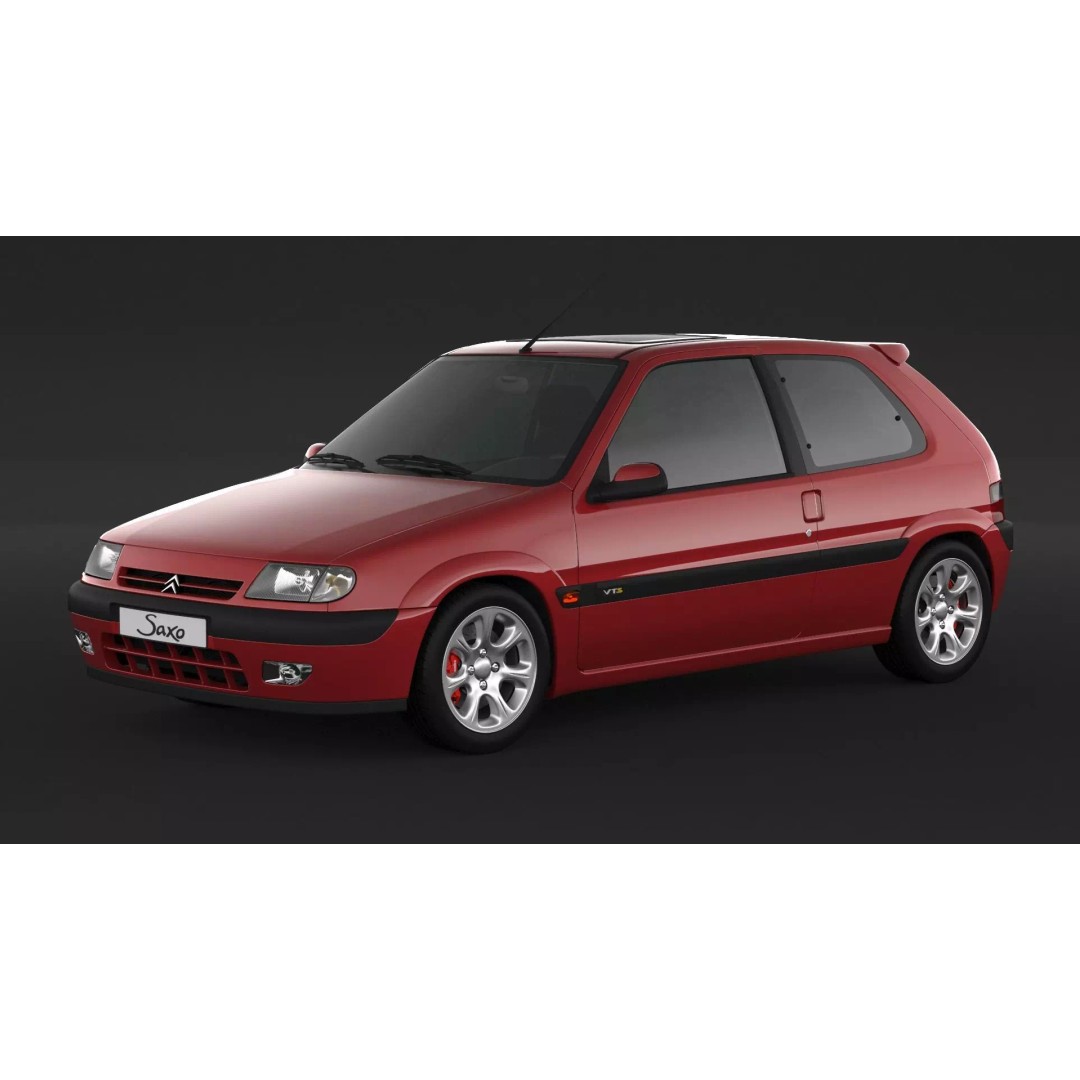 Citroen Saxo VTS 3D Model – High Poly Game Asset, FBX, OBJ - View 2