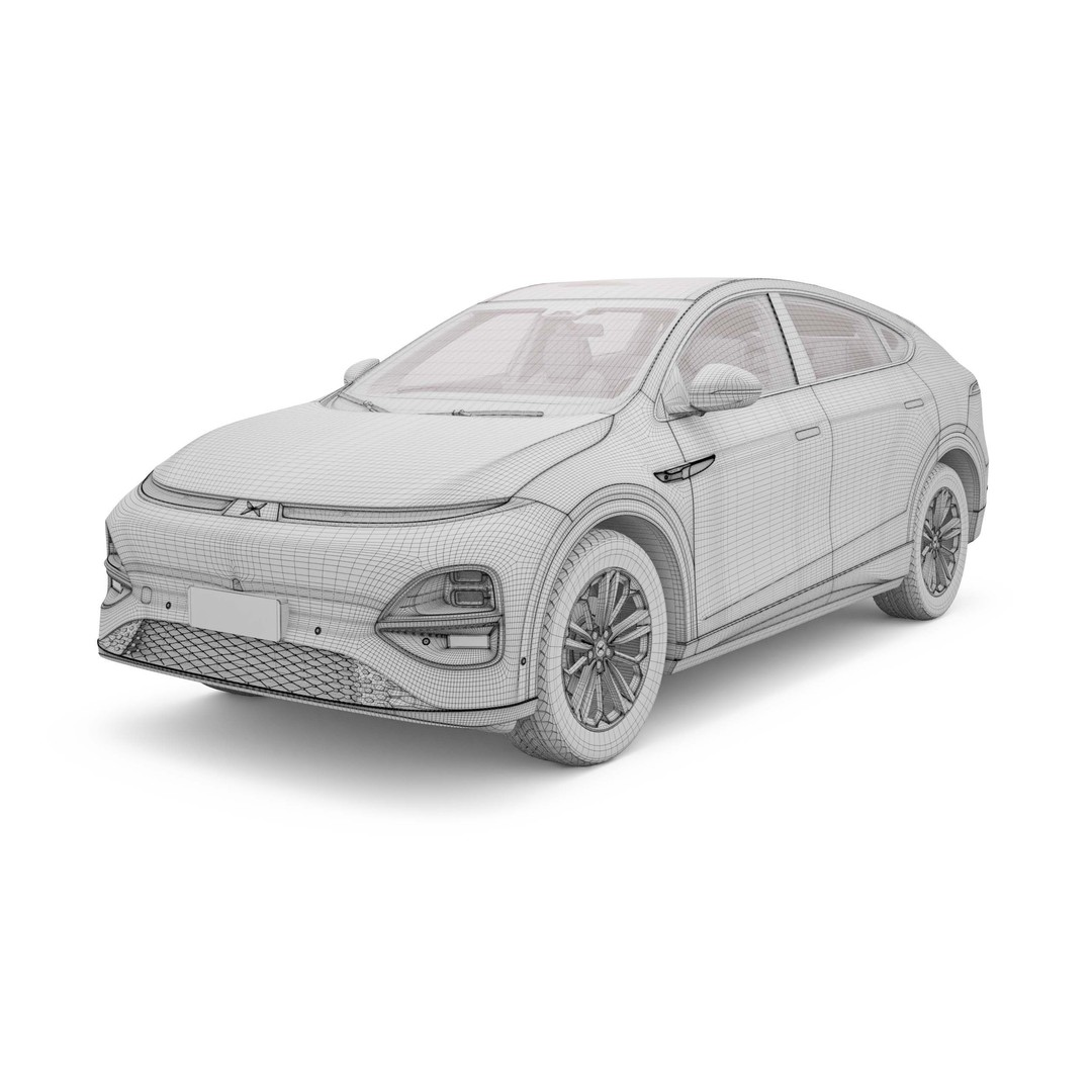 2025 Xpeng G6 3D Model – High Poly SUV with Rigged Interior, FBX, OBJ