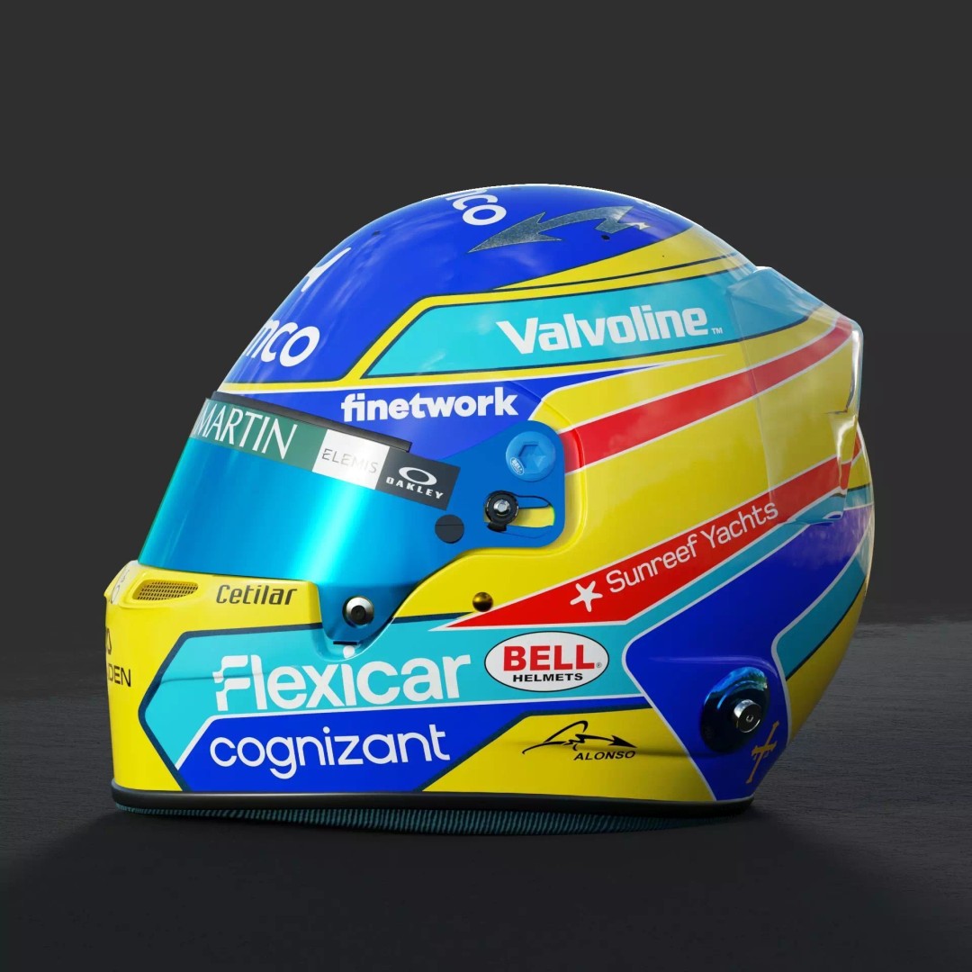 Aston Martin F1 Team Helmets 2026 3D Model – PBR Textures, Game-Ready Formats - View 11