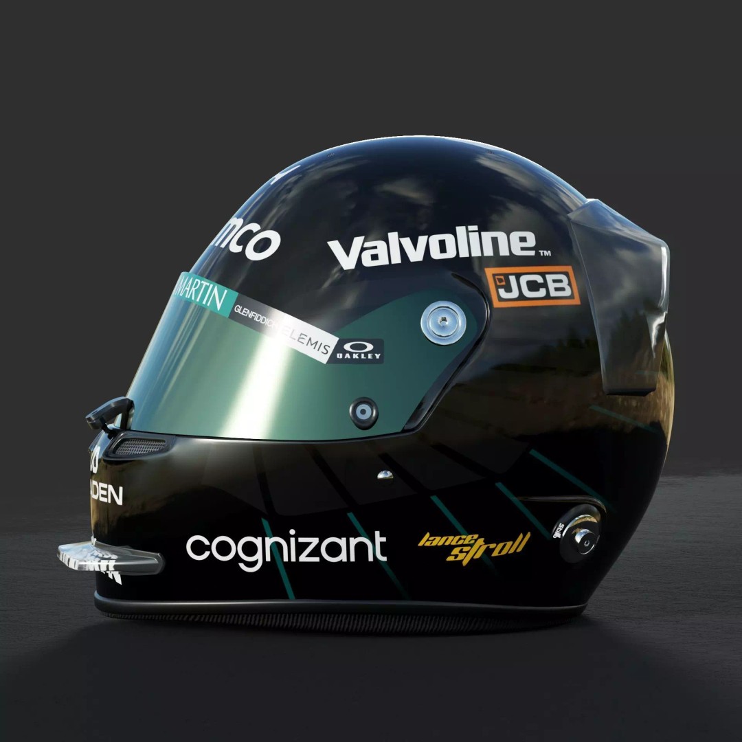 Aston Martin F1 Team Helmets 2026 3D Model – PBR Textures, Game-Ready Formats - View 12