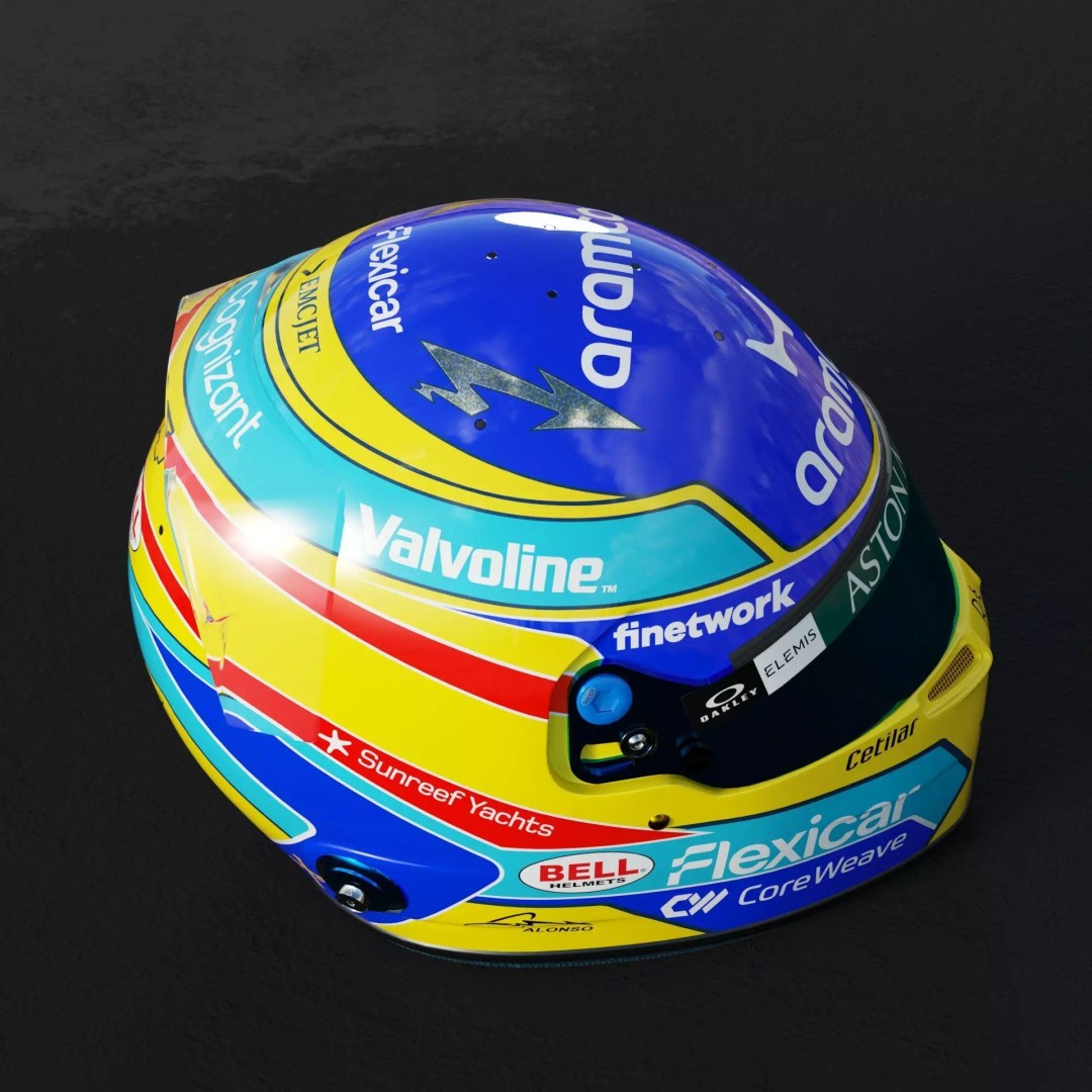 Aston Martin F1 Team Helmets 2026 3D Model – PBR Textures, Game-Ready Formats - View 15