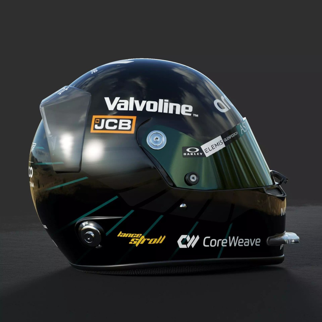 Aston Martin F1 Team Helmets 2026 3D Model – PBR Textures, Game-Ready Formats - View 18
