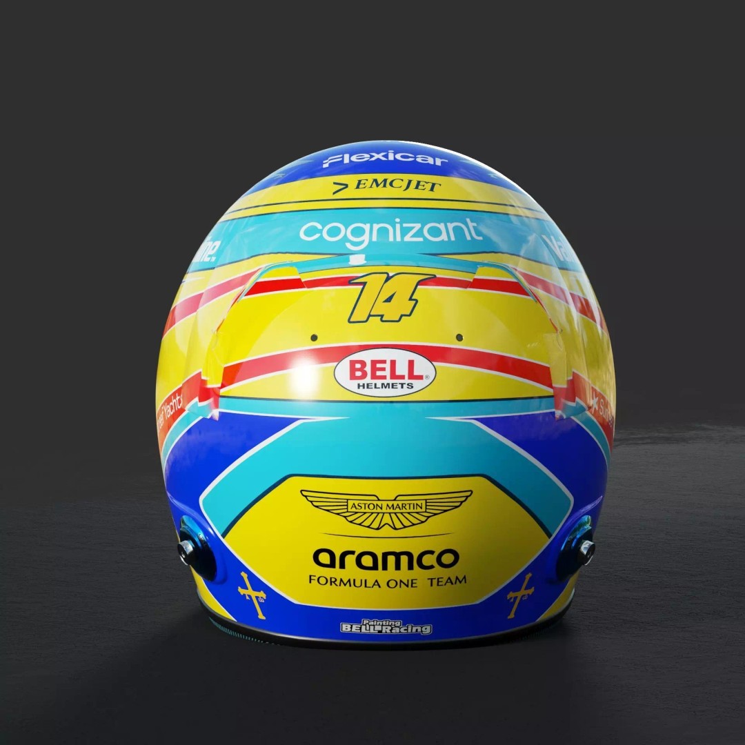 Aston Martin F1 Team Helmets 2026 3D Model – PBR Textures, Game-Ready Formats - View 19