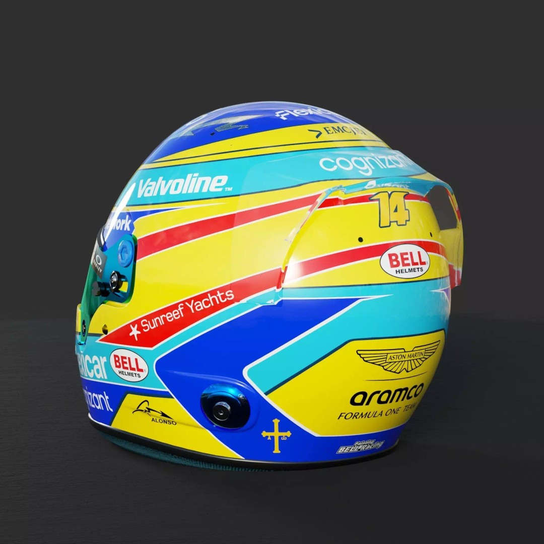 Aston Martin F1 Team Helmets 2026 3D Model – PBR Textures, Game-Ready Formats - View 21