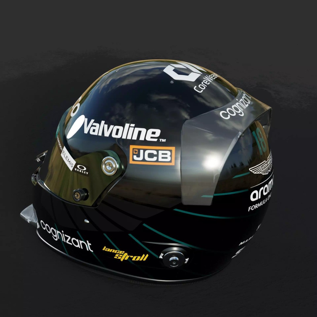 Aston Martin F1 Team Helmets 2026 3D Model – PBR Textures, Game-Ready Formats - View 28