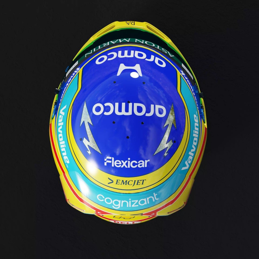 Aston Martin F1 Team Helmets 2026 3D Model – PBR Textures, Game-Ready Formats - View 29