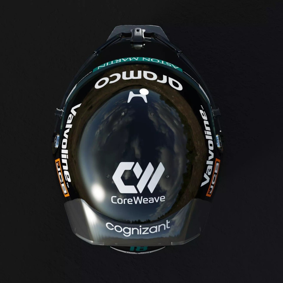 Aston Martin F1 Team Helmets 2026 3D Model – PBR Textures, Game-Ready Formats - View 30
