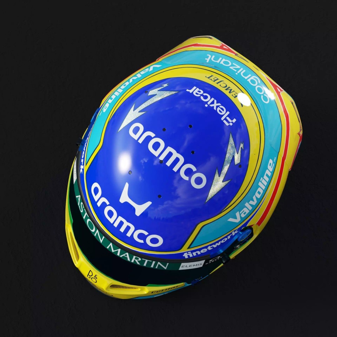 Aston Martin F1 Team Helmets 2026 3D Model – PBR Textures, Game-Ready Formats - View 31