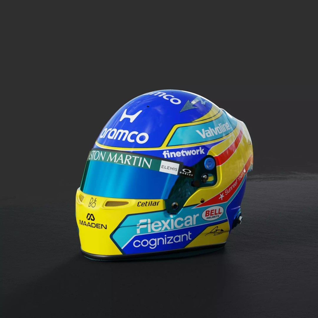 Aston Martin F1 Team Helmets 2026 3D Model – PBR Textures, Game-Ready Formats - View 33